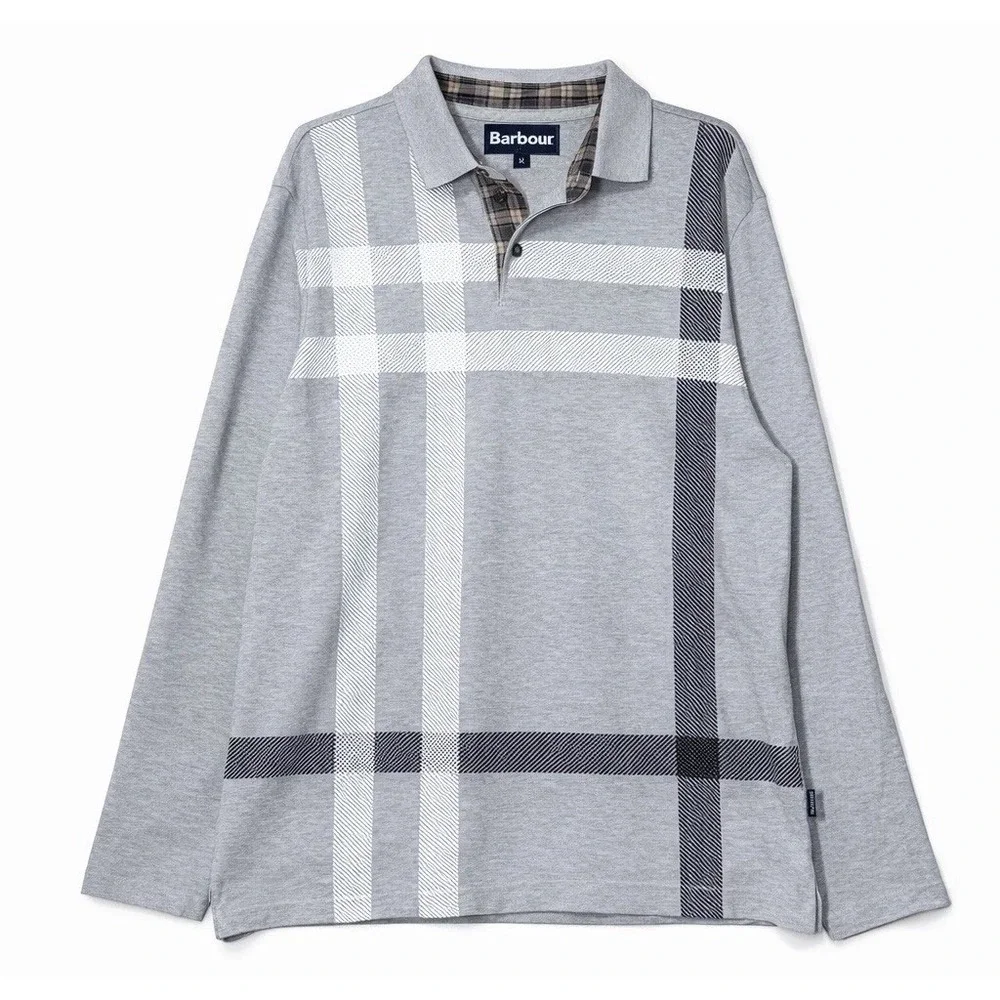 Barbour Men's‎ Blaine Tailored-Fit Tartan Long-Sleeve Polo Shirt